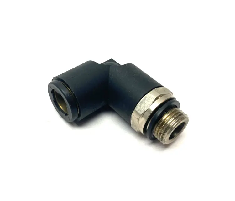 New | in-Stock PARKER PNEUMATIC PUSH-IN SWIVEL ELBOW FITTING 3/8" BSPP 12MM TUBE Hoses | Maverick Industrial Sales #1114107