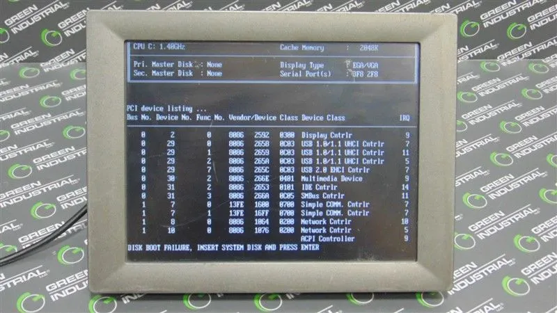 Advantech TPC-1270H-P2BE Touchscreen Operator Interface Panel Used