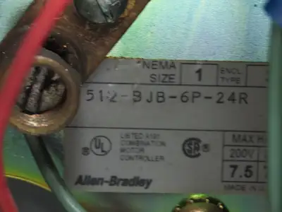Allen-Bradley 512-BJB-6P-24R Combination Starter Fusible 600V 3PH 10HP