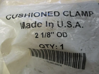 Unused 2 1/8" OD Cushioned Clamp