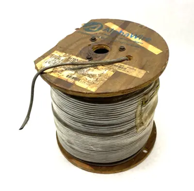 USED ALPHA WIRE 1178C SL001 COMMUNICATION & CONTROL CABLE 8-CONDUCTOR 1000FT SLAT