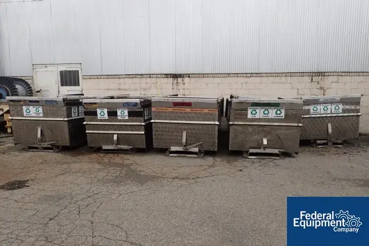 Used N/A 3 Cu Yard Self Dumping Hopper, S/S Bins Ohio US | Federal Equipment Company #126176