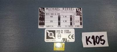 USED MICHEAL RIEDEL RSTN 1600 VL-CSA