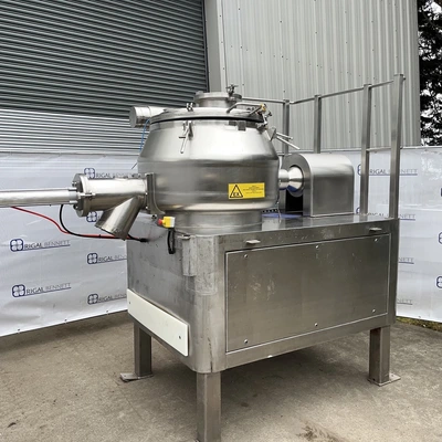 250L Calmic Euro-Vent S/S JKTD High Shear Mixer Granulator