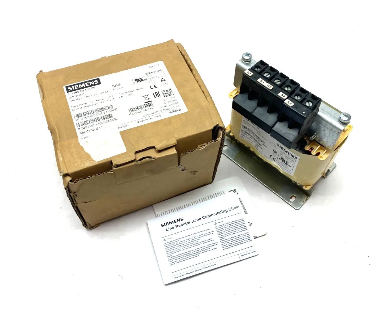 6SL3203-0CE21-8AA0 | Siemens  SINAMICS Line Reactor 380-480V - New Other