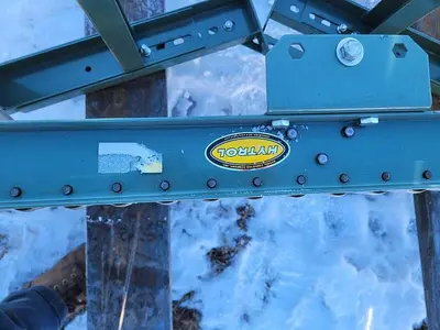 5' x 15'' Hytrol Gravity Feed Roller Conveyor Section 1 1/2'' Dia. Rollers