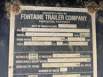 Used 1999 FONTAINE _UNKNOWN_ Low Bed Trailers Tennessee US | Moore Equipment #1517289