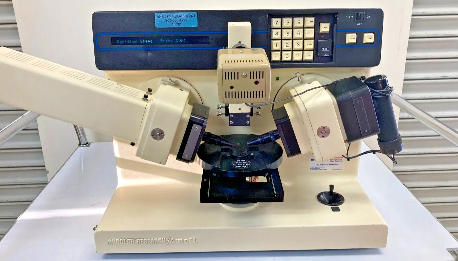 USED Rudolph AutoEL SS1 4D
