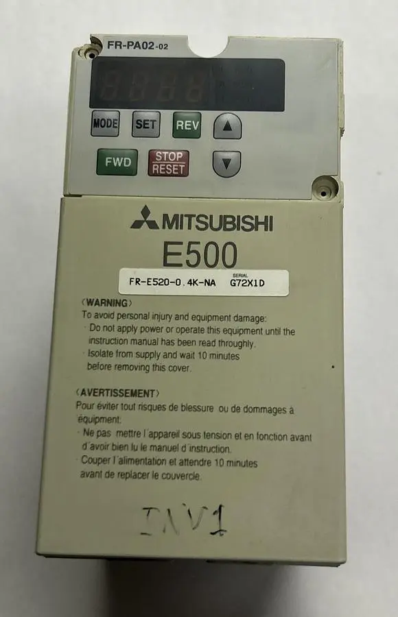Used MITSUBISHI ELECTRIC FR-E520-0.4K Variable Speed Drives Ohio US | Surplus Asset Holdings #1238766