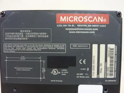 USED MICROSCAN FIS-0890-0001G