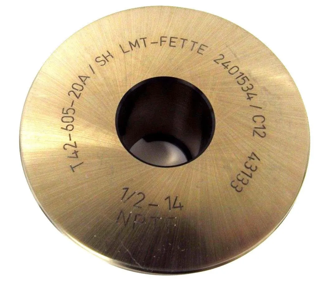 NEW FETTE 1/2-14 NPTF 2401534 THREAD ROLLER T42-605-20A