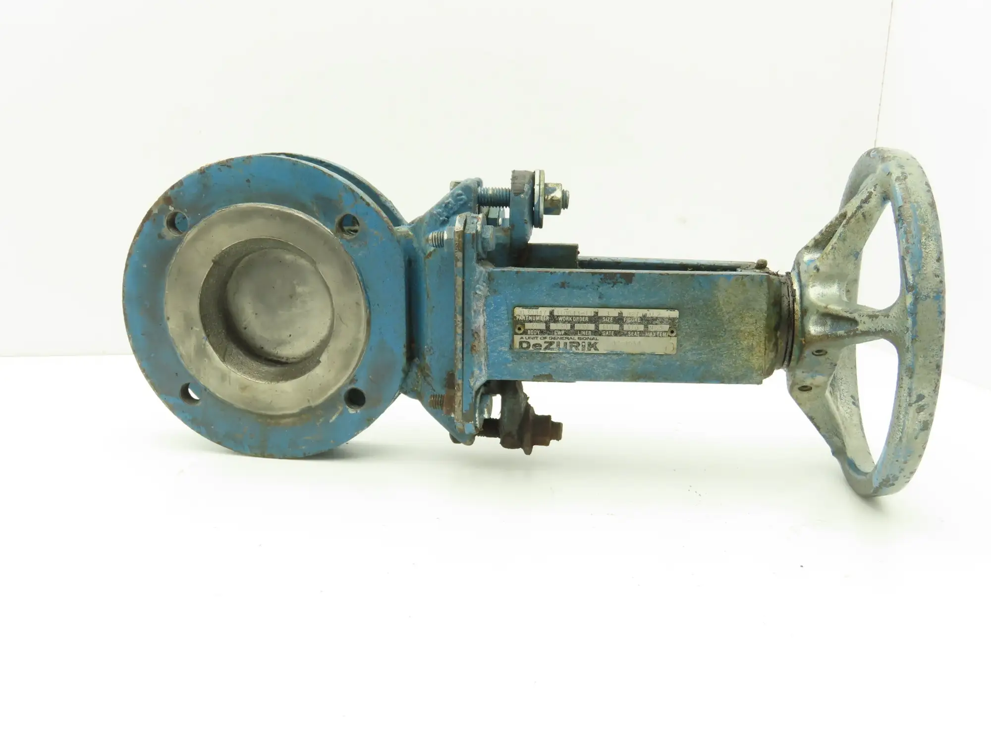 DeZurik 827 Flanged 3" Knife Gate Valve 316SS Rising Stem Metal Seat