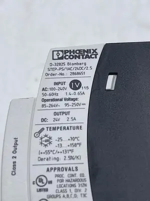 Used PHOENIX CONTACT PHOENIX CONTACT D-32825 Misc Electrical & Power Parts | ND Industrial Surplus #1212869