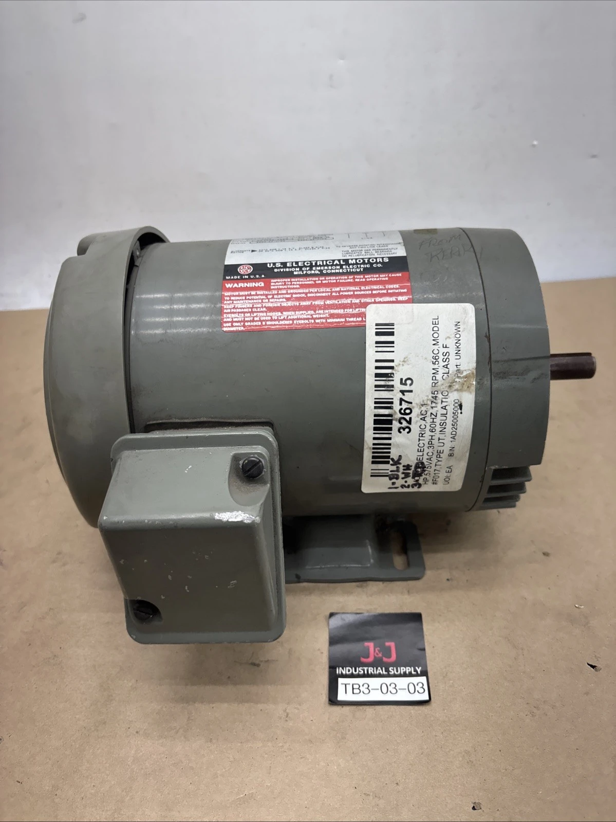 New | in-Stock US MOTORS P63CRB-2889 Miscellaneous MRO Indiana US | J&J Industrial Supply #1556335