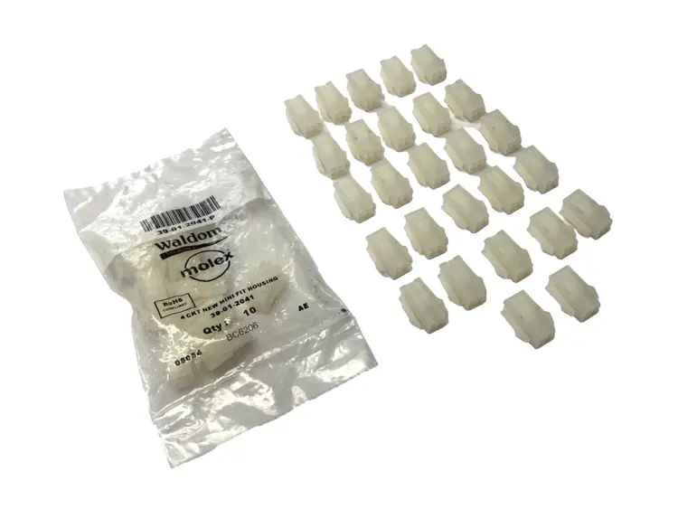New | in-Stock Molex Panel Mount Mini Fit Connector 4-Pin LOT OF 37 Disconnects Michigan US | Maverick Industrial Sales #1392118