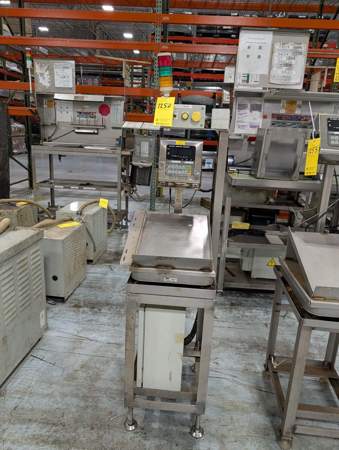 AD-4407 Scale Cap. 60kg; W/ Ele Panel 480v