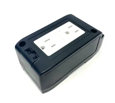 USED MURRELEKTRONIK DUPLEX POWER SOCKET NEMA (GFCI) FOR DIN RAIL