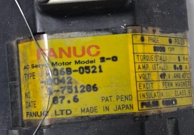 FANUC A06B-0521-B042 A06B0521B042 SERVO MOTOR AC