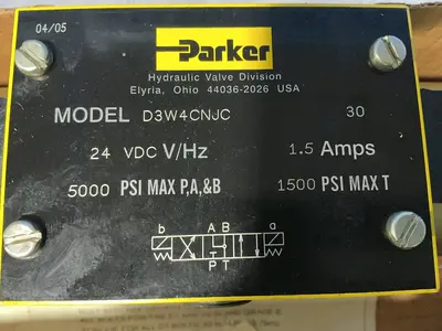 Used 2005 PARKER D3W4CNJC Pumps Ohio US | HGR 24 #1506930