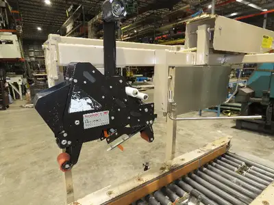 Bemistaper Dual Head Case Sealer 2" Box Tape Carton Sealing Machine Conveyor