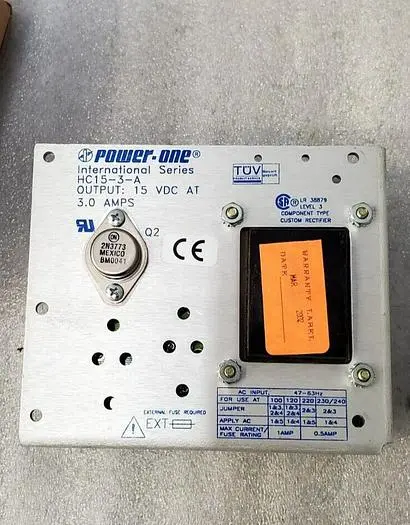 POWER ONE INTERNATIONAL SERIES HC15-3-A