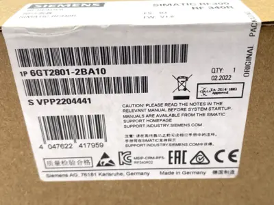 New | in-Stock Siemens SIMATIC RF340R Reader M12 8-Pin 75mm x 75mm x 41mmm Industrial Controls Michigan US | Maverick Industrial Sales #1393261