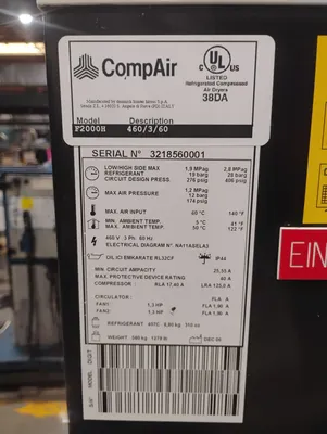 COMPAIR F2000H Refrigerated Air Compressor Dryer | ESS Industrial Equipment Sales (6)