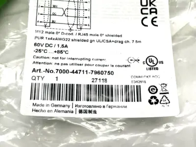 New | in-Stock Murr Elektronik 7000-44711-7960750 Cable & Wire Michigan US | Maverick Industrial Sales #1489908
