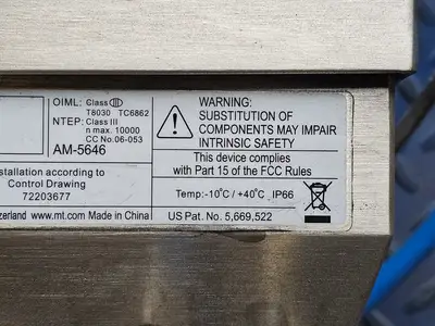 Used 2018 METTLER TOLEDO IND226X Scales British Columbia CA | Lenmark #1743777