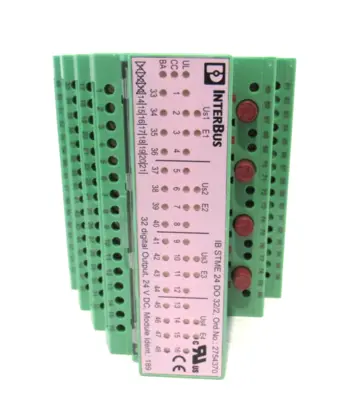 NEW PHOENIX CONTACT IB ST 24 DO32/2 INTERBUS I/O MODULE 2754325 IBST24DO322