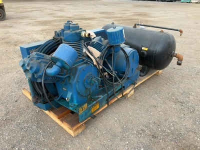 Used LEROI AIR COMPRESSOR 25 HP 880A HEAVY DUTY TWO STAGE RECIPROCATING 87.5 CFM AT 175 PSI Lubricated Reciprocating Air Compressors Michigan US | Miedema Asset Management Group #1761057