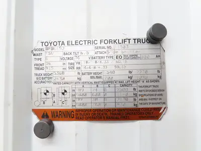Toyota Electric Forklift Forward & Reverse Selector Gear Switch Off 8FBE15U Read