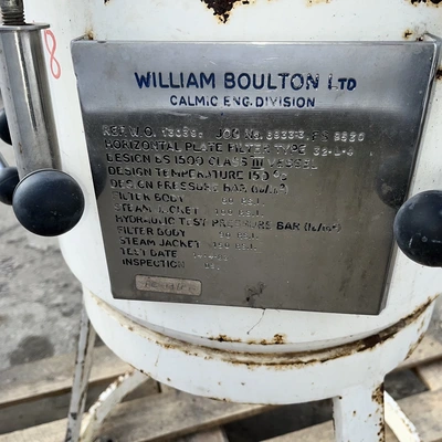 William Boulton S/S Jacketed Leaf Filter