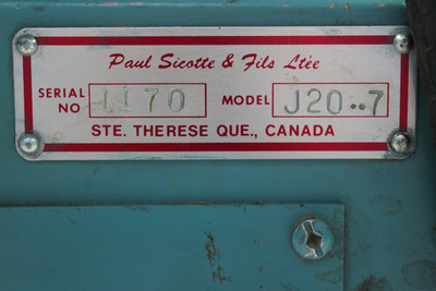 USED SICOTTE J-20-7