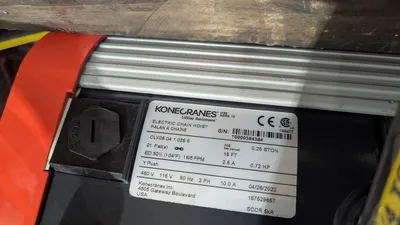 KONE 0.25 Ton Cranes - Overhead, Bridge | Highland Machinery & Crane (6)