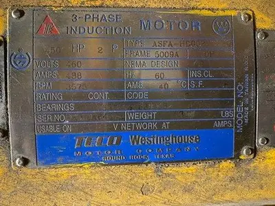 Frick 450 Hp Ammonia Compressor