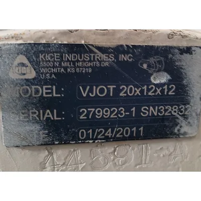 USED KICE INDUSTRIES, INC. VJOT 20X12X12