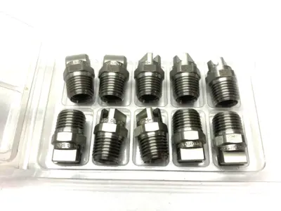 USED SPRAYING SYSTEMS VEEJET STAINLESS STEEL JET NOZZLE SPRAY TIP