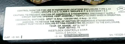 NEW WESTLOCK CONTROLS LIMIT SWITCH