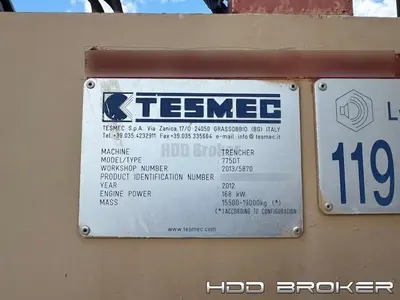 Used 2012 TESMEC 2012 TESMEC 775DT Trenchers Florida US | HDD Broker #1346609