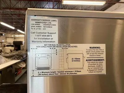 USED MERRYCHEF E4CSVMV6DFUMUS