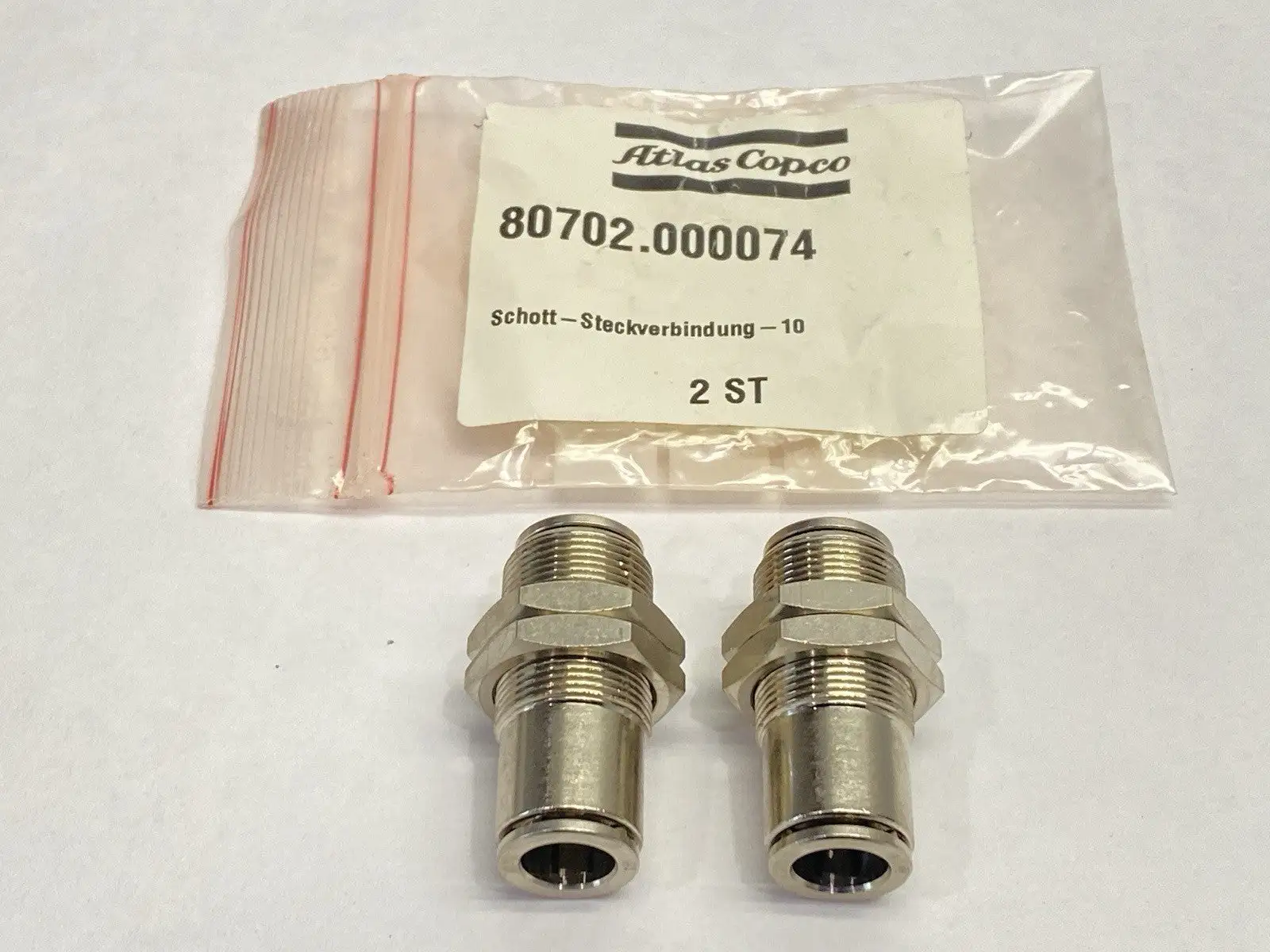 80702.000074 | Atlas Copco  Plug-In Connector LOT OF 2 - New Other