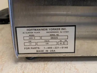 HOFFMAN GEM III COMMERCIAL STEAMER