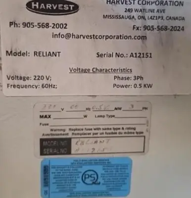 USED HARVEST RELIANT