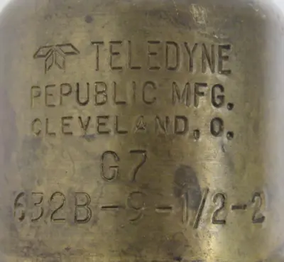 NEW TELEDYNE 632B-9-1/2-2 RELIEF VALVE 632B9122