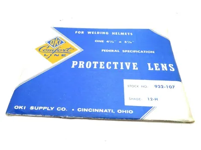 19 NEW OKI 932-107 PROTECTIVE LENS 4-1/2 X 5-1/4IN SHADE 12-H