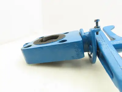 Media Valve Co. WCB-1500WP CS-CS-NR Butterfly Valve 2-3/8" 10" Lock Down Handle