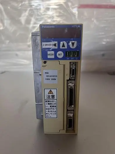 Used PANASONIC MSD021A1XX10 AC Semiconductor Parts | Advanced Capital Equipment Sales #430933