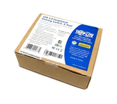 NEW TRIPP LITE USB 3.0 GEN 1 PERIPHERAL SHARING SWITCH 2-PORT