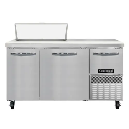 Continental RA60SN8 60" Sandwich/salad Prep Table W/ Refrigerated Base, 115v